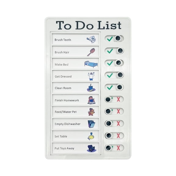 Clearance 2026 ZZYuan Chore Chart for Adults Boards To Do List RV Checklist Board Portable Chores Chart for Multiple Kids Detachable Plastic DIY Message Home Travel Planning Reminder Chart