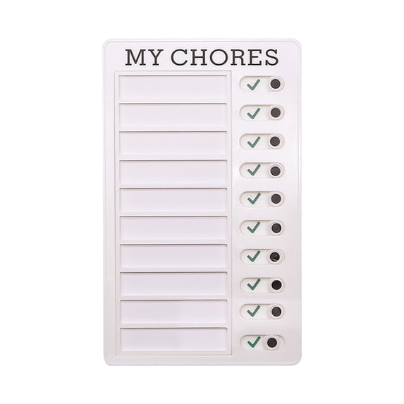 Clearance 2026 ZZYuan Chore Chart for Adults Boards To Do List RV Checklist Board Portable Chores Chart for Multiple Kids Detachable Plastic DIY Message Home Travel Planning Reminder Chart