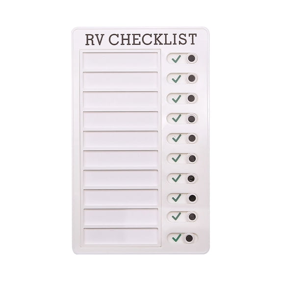 Clearance 2026 ZZYuan Chore Chart for Adults Boards To Do List RV Checklist Board Portable Chores Chart for Multiple Kids Detachable Plastic DIY Message Home Travel Planning Reminder Chart