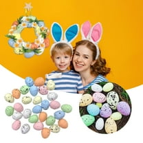 20X Colored Eggs Clearance! 20Pcs Easter Eggs Speckled Eggs Decorations Speckled Eggs Decorative Easter Eggs for Farmhouse Easter Spring Favors Basket Fillers Seasonal Table Setting Tray Decoration
