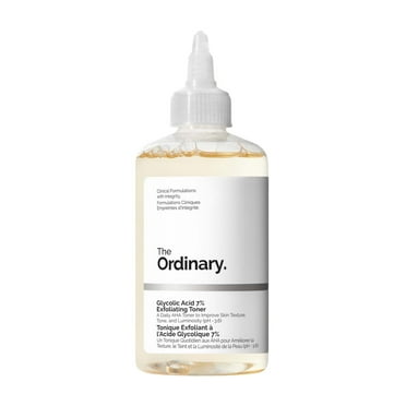 Clearance! （240ml) Glycolic 7% Exfoliating Toner Brightening and Smoothing Daily Toner for More Even Looking Skin Tone