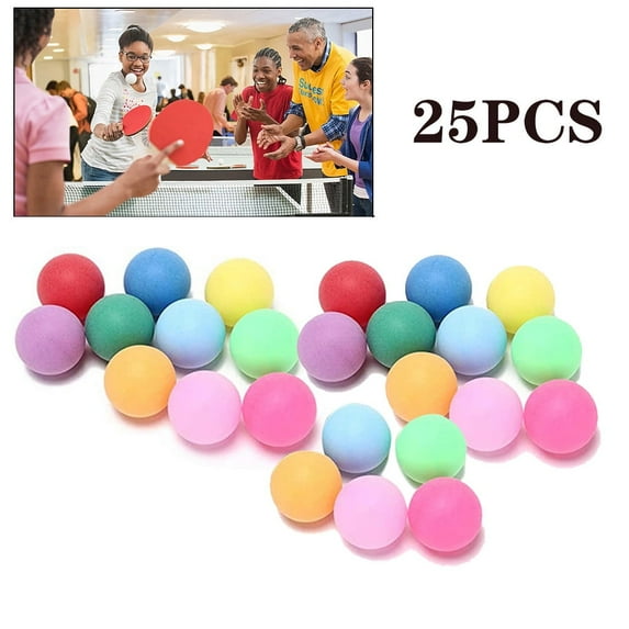 Clearance!25Pcs Colored Ping Pong Balls,40mm Table Tennis Ball Colorful Plastic Balls for Game,Party,DIY Arts,Pet Toy