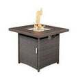 thumbnail image 1 of Clearance! 28” Outdoor Wicker Patio Propane Gas Fire Pit Table（300+pcs already in Warehouse), 1 of 1