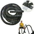 thumbnail image 1 of Clearance! 29.5 Ft Exercise Training Battle Rope for Home Gym with Anchor Strap Kit，Battle Rope with Detachable Protective Sleeve Exercise Training Workout Weighted Rope for Men Women, 1 of 8