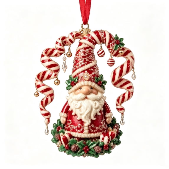 Clearance 2D Gnome Christmas Tree Decorations, Vintage Christmas Ornaments, Handmade Xmax Tree Hanging Decorations for Home