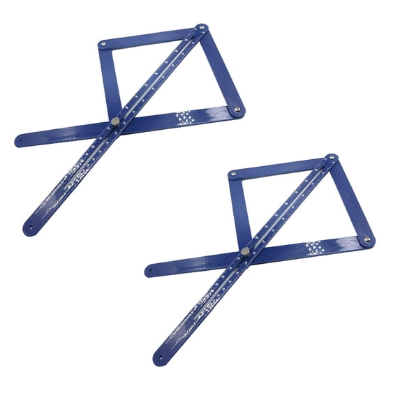 Clearance 2PCS-New Premium Corner Angle Finder Protractor Angle Finder 2025 New Protractor Angle Finder With Scales Gauge And Corner Angle Finder For Woodworking (Blue)