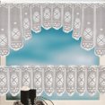 Clearance !2Pcs Lace Coffee Cafe Window Tier Curtain Set Kitchen Dining
