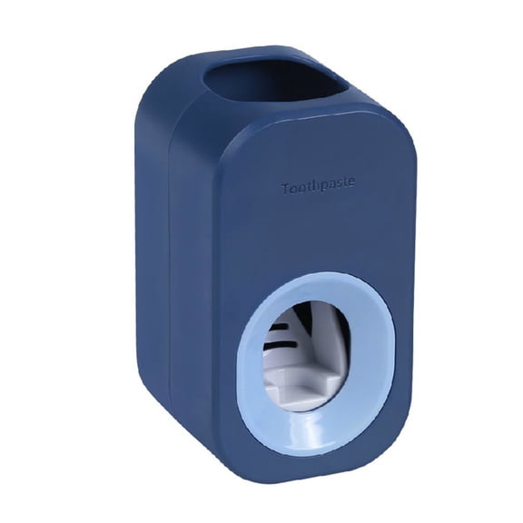 Clearance Under $3, 1 Pack Automatic Toothpaste Dispenser, Wall Mounted Squeezer, Drill-Free Toothbrush and Toothpaste Holder for Bathroom Organization, Plastic, One Size(B)