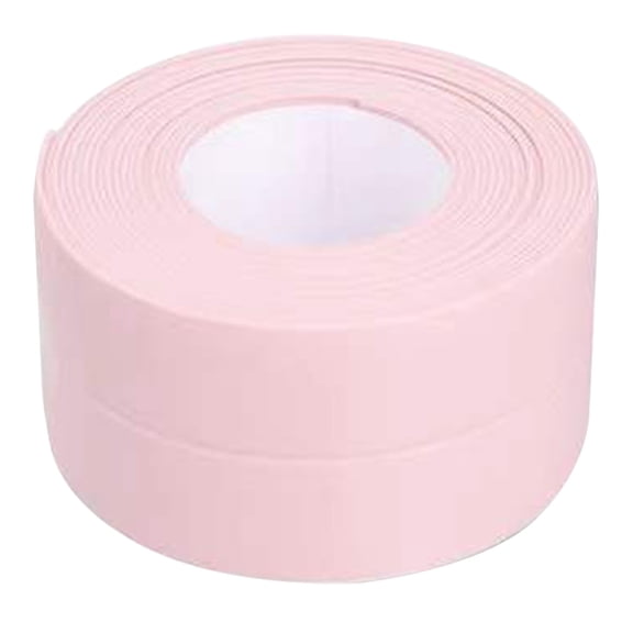 Clearance Under $3.14! 1ROLL Kitchen Waterproof Sealing Tape, Self-Adhesive Corner Caulk Strip for Bathroom & Toilet, Flexible PVC, for Home, Pink, One Size