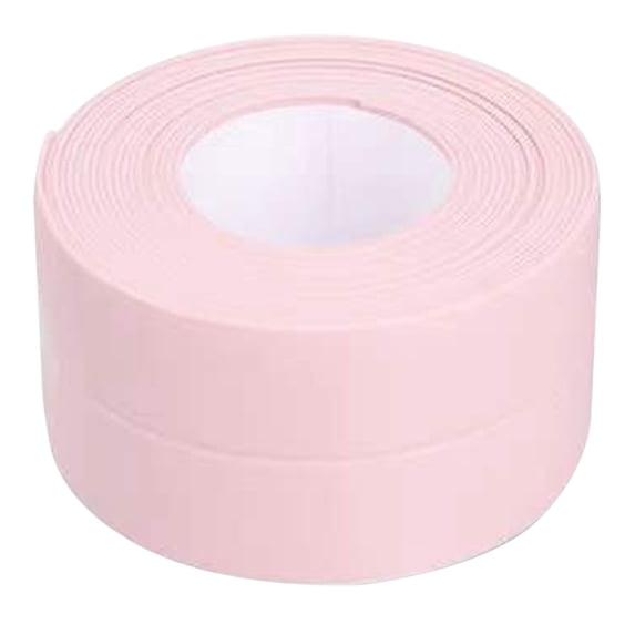 Clearance Under $3.14! 1ROLL Kitchen Waterproof Sealing Tape, Self-Adhesive Corner Caulk Strip for Bathroom & Toilet, Flexible PVC, for Home, Pink, One Size
