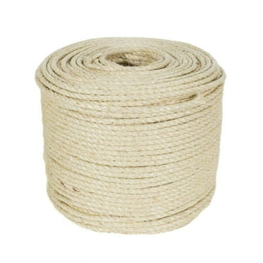 Clearance 3/5M Cat Natural Sisal Rope for Scratching Post Tree Replacement, Hemp Rope for Repairing,Recovering or DIY Scratcher,Cat to Exercise Claw,6mm Diameter