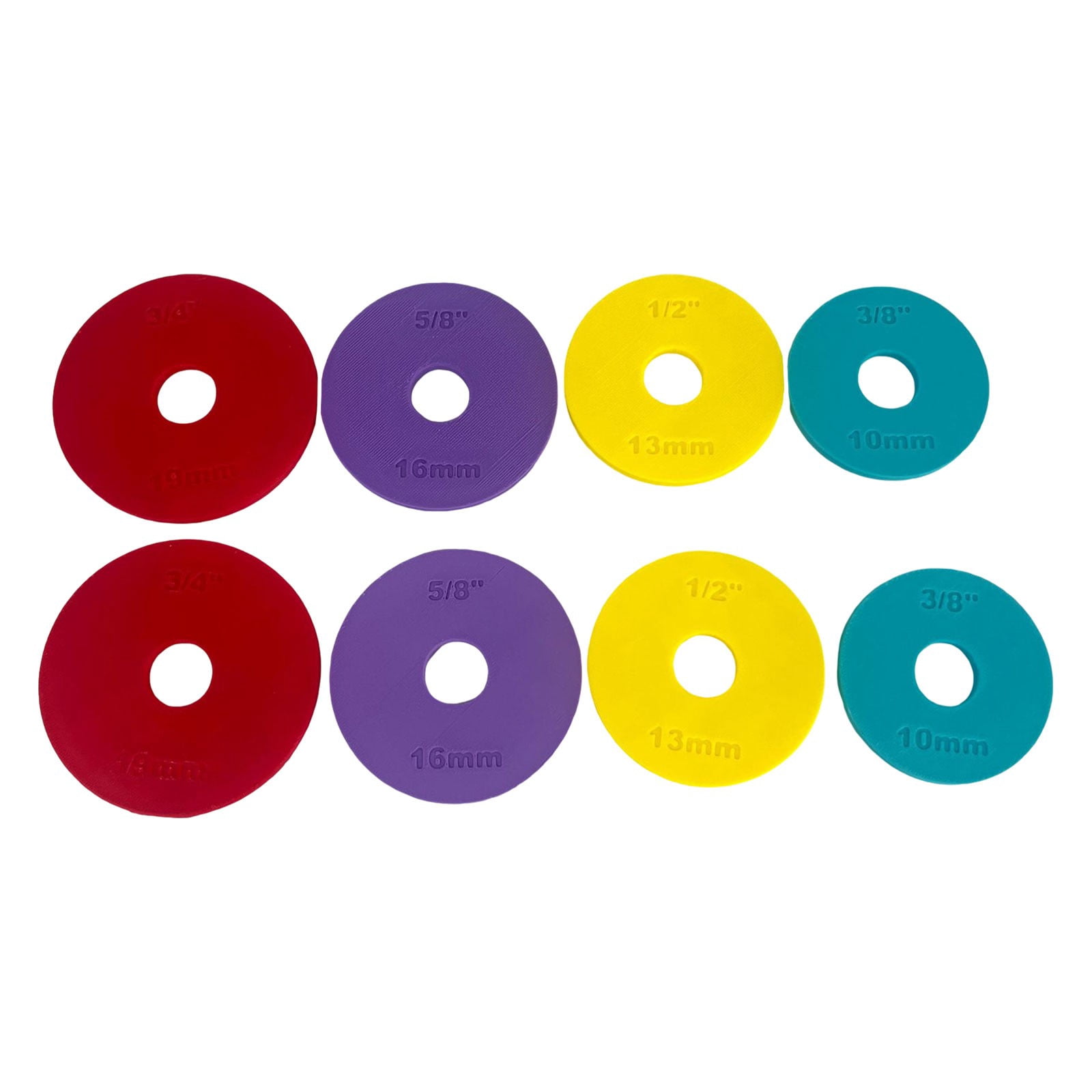 Clearance Under $3.69 Rolling Pin Rings Color Coded Dough Thickness ...