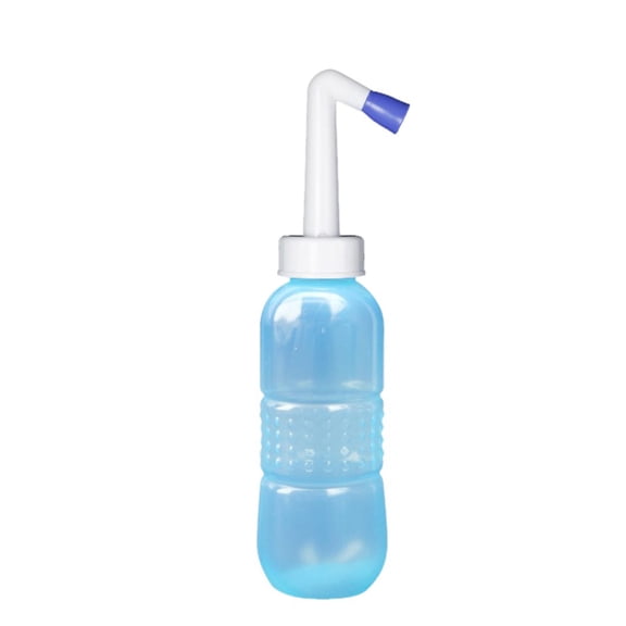 Clearance Under $3.84! 1PC Handheld Bidet Sprayer, 450ml Travel Personal Hygiene Cleaner with Storage Bag, for Camping & Daily Use, (450ml, Light Blue)