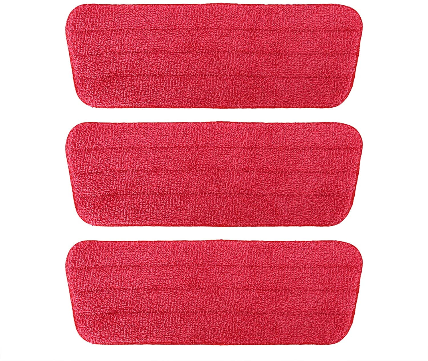 3 Pack Microfiber Mop Pads for Wet/Dry Floor Cleaning, Compatible with Rubbermaid, Libman