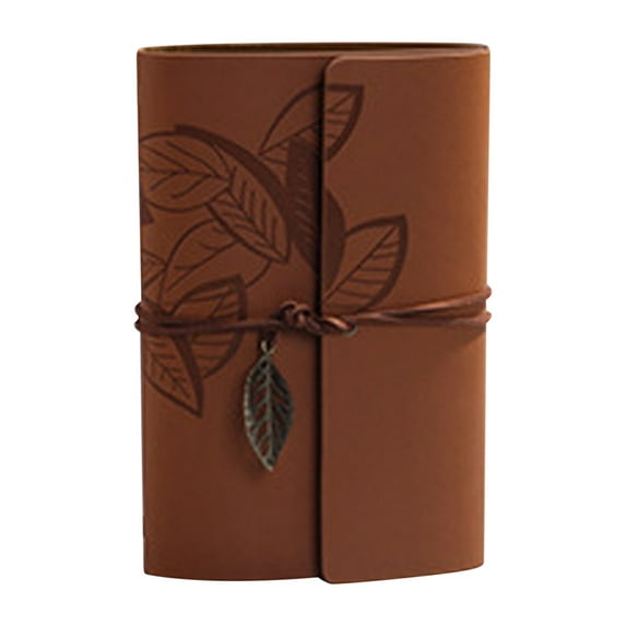 Clearance Under $3 Pedty Journal Notebook,European -Style Retro Noteping Book Creative Travel Diary Notebook Stationery Live Page Logo Leather Paper,Subject Notebook
