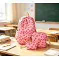 thumbnail image 1 of Clearance！！！3 Piece Bow Print Backpack Set, Lightweight Adjustable Straps Lightweight, Nylon Multi Compartment Bookbag, Cute Aesthetic Laptop Daypack for Back to School Travel Daily Use, 1 of 7