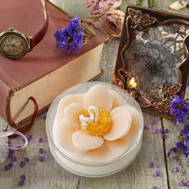 Clearance under $3 Rose Flower Shaped Scented Candle Handmade Aroma Soy Wax Decorative Candle Table Photo Prop Birthday Gift Prefect for Meditation Stress Boosting Bath Yoga Mother's Day