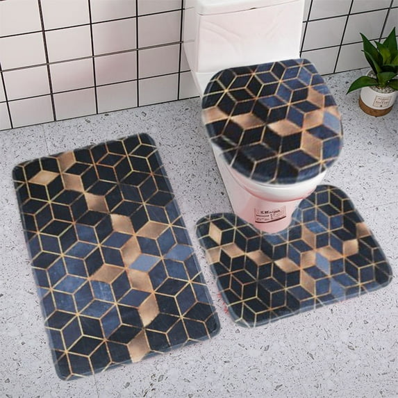 50% off 3-piece Bathroom Carpet, Super Soft Non Slip Bathtub Carpet And Absorbent Bath Mat, Bathroom Carpet, Plush Bath Mat For Bathroom, Living Room Decor and Accessories