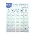 Clearance! 30 Day Wall Exercise Challenge Planner 30 Day Home Exercise