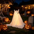 thumbnail image 1 of Clearance! 30" Halloween Ghost Decorations Outdoor Decor, Light-Up Freestanding Spooky Ghost Dog with Remote | Halloween Ghost Dog for Front Door Porch Yard Lawn Home Party, 1 of 6