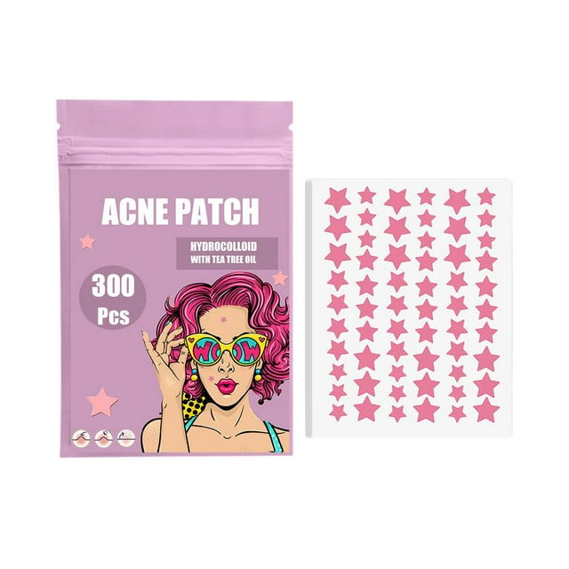 300/600pcs Pimple Patches for Face,Hydrocolloid AcnePatches,Cute Star Zit C C2X7