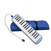 32 Keys Melodica Instrument, Piano Keyboard Melodica with Soft Long Tubes, Short Bag, Carrying Protable Melo and Mouthpieces