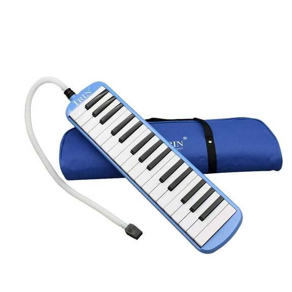 Blue Irin 32-Key Harmonica Student Children Beginner Classroom Playing Instrument With Mouthpiece And Blowpipe