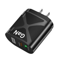 on 33W GaN Type C Wall Charger Block,2-Port Fast Charging Block,PD USB C Plug Adapter QC Plug Compatible with iPhone 16E/16Pro Max/16Plus/16/15/14/13/12/11/SE/XS Max,iPad Pro,AirPods(Black)