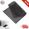 thumbnail image 1 of Clearance! 35.43 x 23.62 inch Eco-Friendly Rubber Anti-Fatigue Kitchen Bar Floor Mat Bar Kitchen Industrial Multi-Functional Anti-Fatigue Drainage Rubber Non-Slip Hexagonal Mat, 1 of 8
