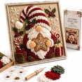 thumbnail image 1 of Clearance! 3D Christmas Fabric Poke Art Kit, DIY Christmas Craft Kit for Adults & Beginner, Handmade Fabric Poke Art Kit, Holiday Home Decor, Healing Stress-Relieving.J, 1 of 6