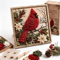 thumbnail image 1 of Clearance! 3D Christmas Fabric Poke Art Kit, DIY Christmas Craft Kit for Adults & Beginner, Handmade Fabric Poke Art Kit, Holiday Home Decor, Healing Stress-Relieving.C, 1 of 5
