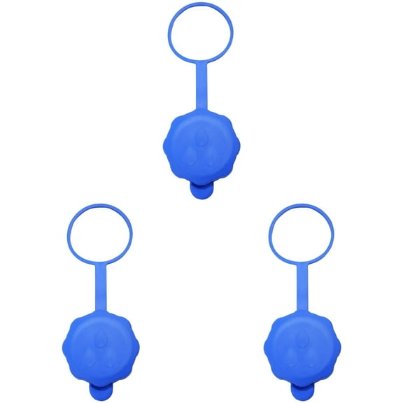 Clearance!3PCS Silicone Water Jug Caps for 3 & 5 Gallon Bottles – Reusable Non-Spill Lids, Leak-Proof Water Bottle Caps for 55mm Opening – Upgrade Replacement for 3-5 Gallon Jugs