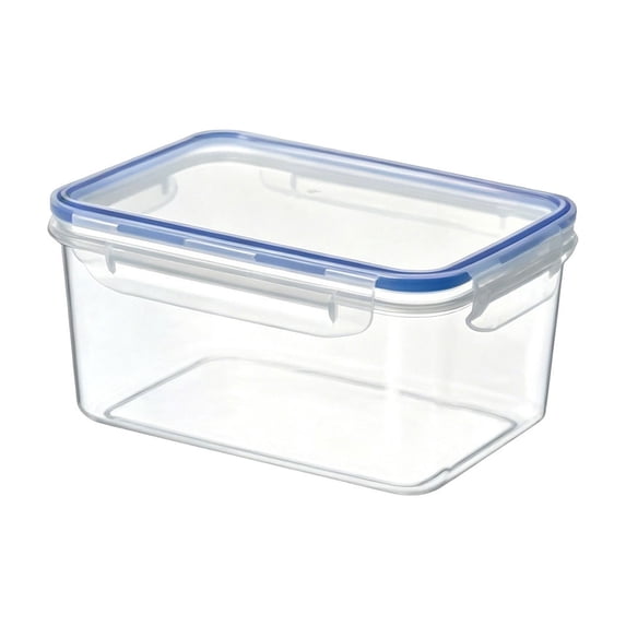 Clearance Under $4, 1 Pack Rectangular Food Storage Container with Lid, 2500ml Microwaveable Lunch Box, Leakproof Reusable Meal Prep Container for On-the-Go Meals, XL 24.5x16x9cm (Transparent)