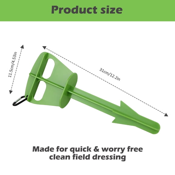 Clearance Under $4.29! 1PC Game Dressing Tool, Large Animal Field Dressing Accessory for Deer & Livestock, Plastic, for Hunting & Processing, (One Size, Orange)