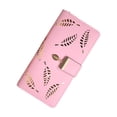 thumbnail image 1 of Clearance Under $4.74! 1PC Elegant Clutch Wallet for Women, PU Leather Zippered Card Holder with Multiple Slots, PU, for Shopping & Dating, (19x10x3cm, Hot Pink), 1 of 5