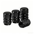 thumbnail image 1 of Clearance!!! 4-Pack Aluminum Tire Valve Stem Caps，Rust-Free Metal Screw-On Hexagon Design Caps, Universal for Cars/Trucks/Bikes/Motorcycles, 1 of 6
