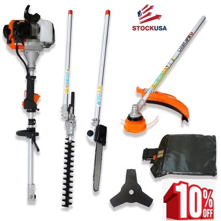 Clearance! 4-in-1 Gardening Tool, 52CC 2-Cycle Gas Pole Saw, Hedge