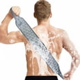 thumbnail image 1 of 40 Inches Back Scrubber for Shower Super Long Bath Body Brush Long Loofah Exfoliating Back Washer with Handle for Men and Women Long Lasting and Easy To Use Bath Towel X1, 1 of 7