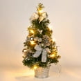 thumbnail image 1 of Clearance! 40cm Christmas Tree Tall Battery Powered Luxury Tabletop Hanging Decor Pine Tree Home Desktop Decoration (Battery Not Included), 1 of 9