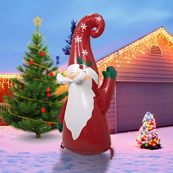 42.12 Feet (Approx. 1.07 Meter) Christmas Inflatable Santa Claus Inflatable Santa Claus Indoor/Outdoor Decoration For Patio Garden Lawn Hall Display Christmas Party Home Decoration