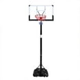 thumbnail image 1 of Clearance! 44 Inch Backboard, Basketball Hoop Portable Basketball Goal System with Offical Height Adjustable from 2.45m-3m for Teenagers Indoor Outdoor, 1 of 11