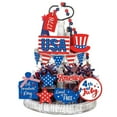 thumbnail image 1 of Hvmvliv 4th of July Decorations 4th of July Decorations 15Pcs Patriotic Tiered Tray Decor Wooden USA Sign Set Freestanding Wood Blocks Memorial Day Table Decor for Independence Day Multicolor, 1 of 5