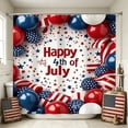 thumbnail image 1 of Clearance! 4th of July Shower Curtain, Patriotic Firework Summer Shower Curtain for Bathroom Home Decor, 70 W x70 H Inch Waterproof Polyester Fabric with Hooks(C), 1 of 6