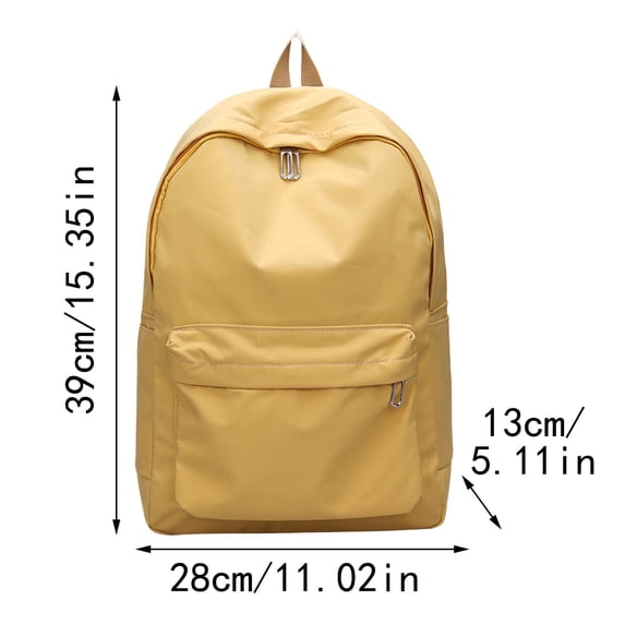 Clearance Under $5.49! 1PC Large Capacity Casual Backpack, 39x28x13cm Solid Color Daypack for School & Outdoor, Nylon, for Travel & Daily Use, (39x28x13cm, White)