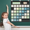 thumbnail image 1 of Clearance Under $5.79 Classroom Monthly Calendar Pocket Chart, Heavy-Duty Nylon Wall Hanging Organizer for 2.75 x 2.75 Cards, Homeschool and Classroom Must-Have, 1 of 4