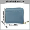 thumbnail image 1 of Clearance Under $5.99! 1PC Mini RFID Wallet, Women's Cowhide Leather Card Holder with Zipper Pocket, Leather, for Everyday & Travel, (4.53x3.46x1.1in, Red), 1 of 5
