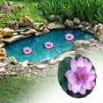thumbnail image 1 of Clearance under $5! Artificial Flowers Kingtowag Silk Faux Flowers, Floating Flower Artificial Water Lily Purple, Real Touch Looking Flowershome Office Table Desk Decor Wedding Bridle Bouquet, 1 of 2