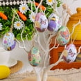 thumbnail image 1 of Clearance Under $5 Boovnll 6Pcs Easter Eggs with Woven Basket, Easter Painting Crafts, Hanging Ornaments, Plastic Easter Eggs, Cute for Kids Party Gifts, Easter Basket Stuffers, Easter Decorations, 1 of 6