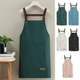thumbnail image 1 of Clearance Under $5 Boovnll Apron, Adjustable Thicken Cooking Aprons with Pockets for Kitchen Solid Color Water & Oil Proof Aprons for Women with Pockets, 1 of 6