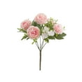 thumbnail image 1 of Clearance Under $5 Boovnll Artificial Flowers, Fake Peonies Bouquet UV Resistant Silk Flowers, Lifelike Bouquet, No Fade, Fake Flowers for Wedding, Party, DIY Tables Centerpiece Decor, Fake Flowers, 1 of 5